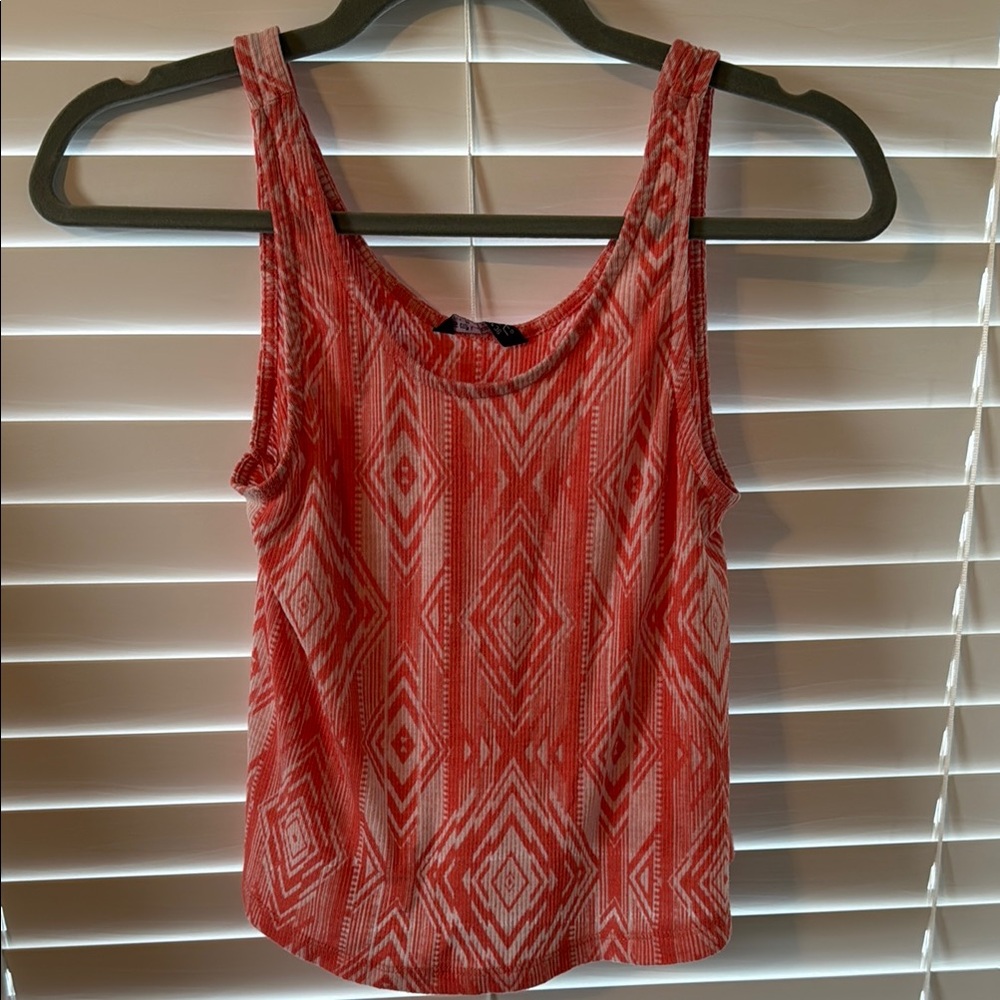 Geometric Patterned European Tank Top